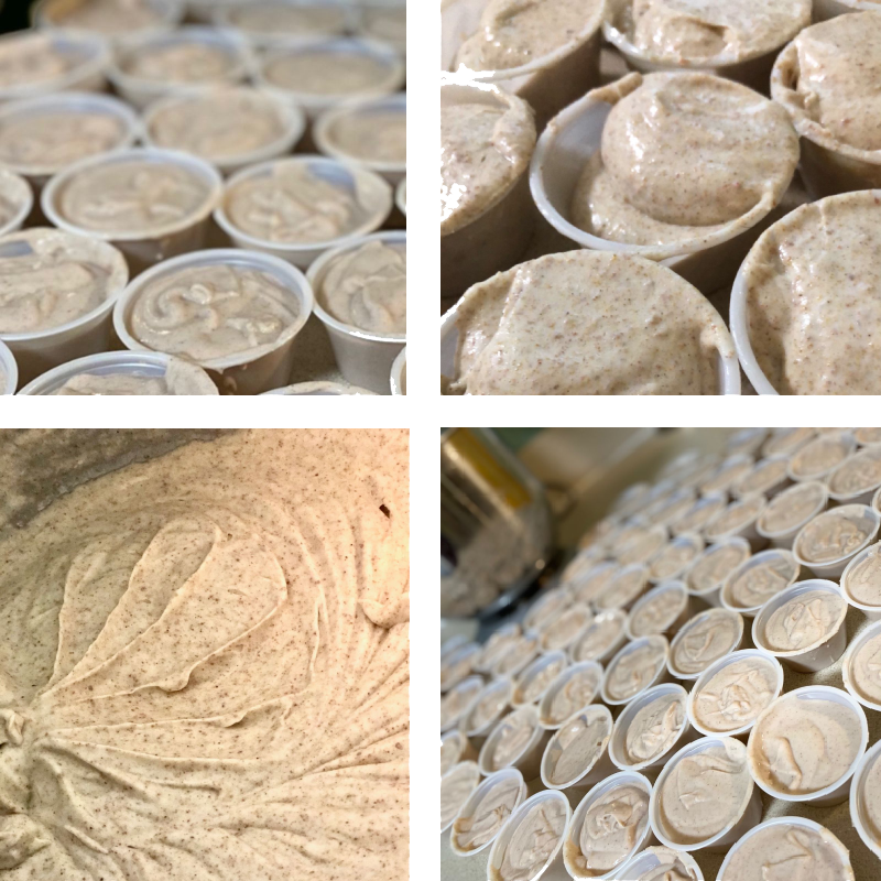 Freshly whipped Growth Organics treatments